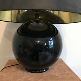 Black ceramic ball lamp