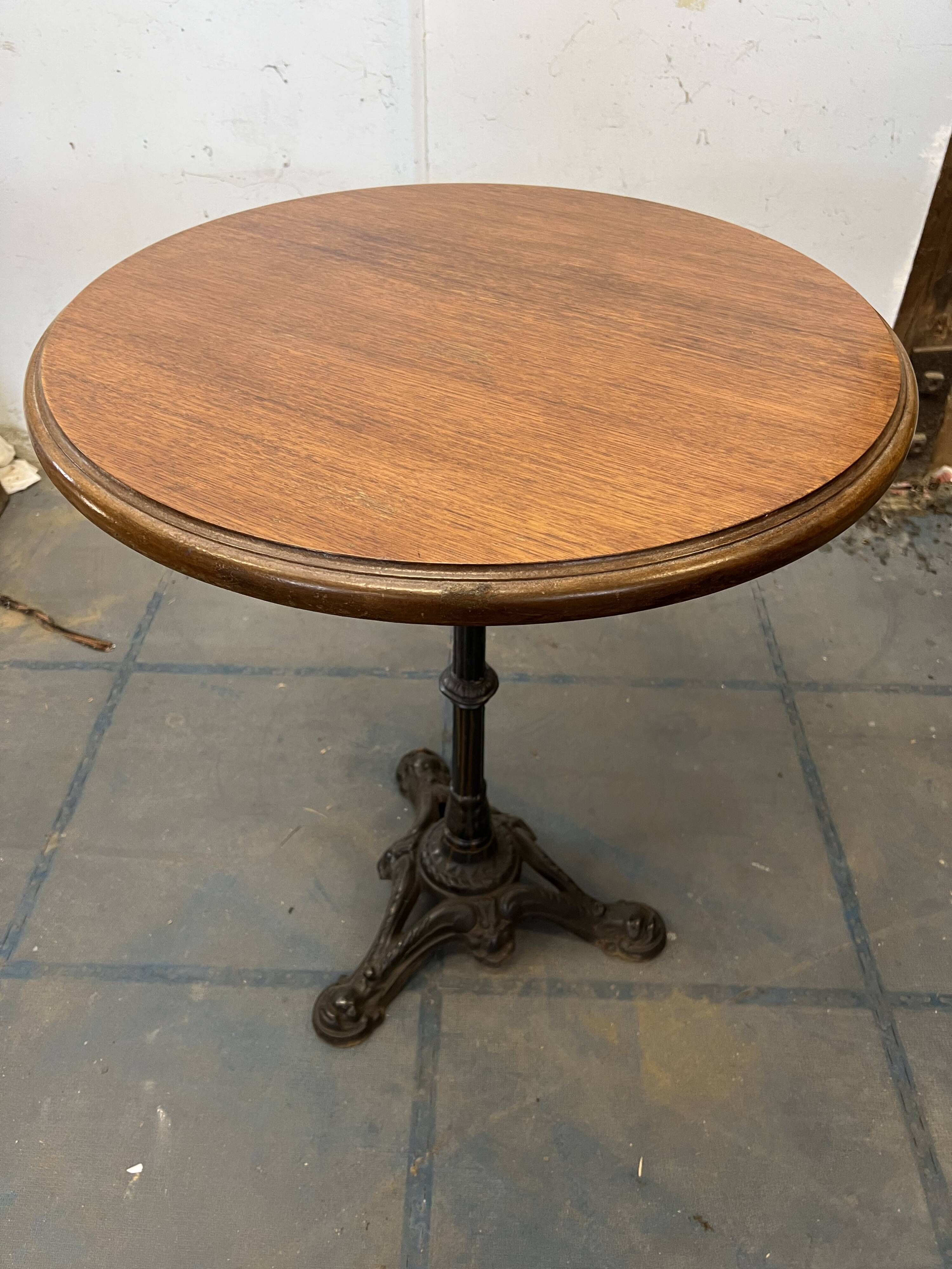 Old bistro table