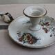 Antique enamel candle holder