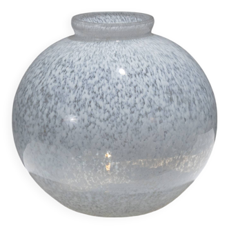 Speckled glass ball vase, 1960s