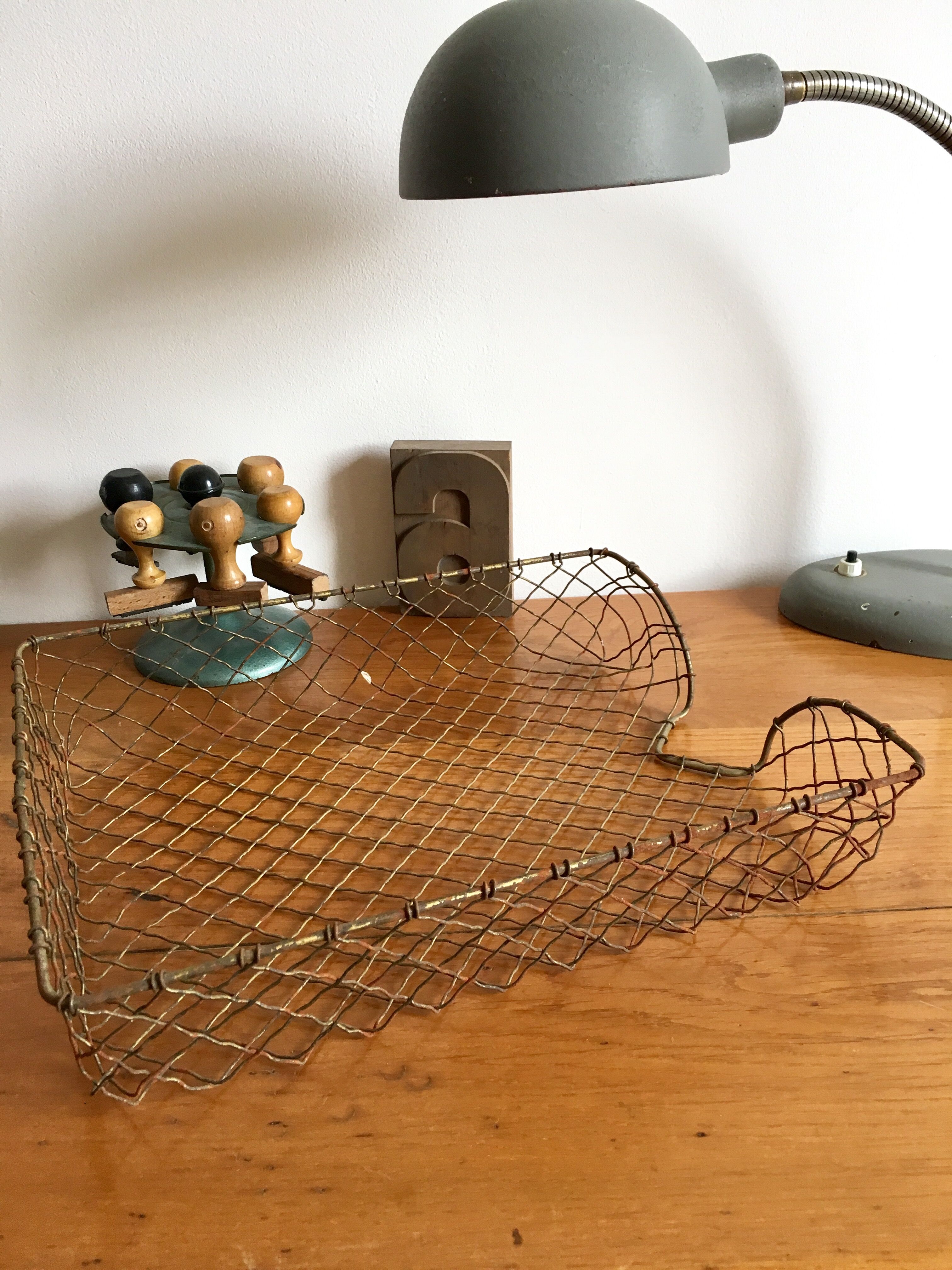 Metal wastebasket mail