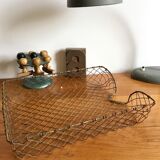 Metal wastebasket mail