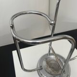 Art Deco Chrome Umbrella Stand in Tubular Steel and Chrome-Plated, Belgium, 1930