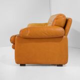 Grand Canapé Coronado Vintage en Cuir Marron par Tobia Scarpa pour C&B Italia