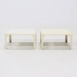Set of 2 Demetrio 45 Stackable Tables by Vico Magistretti for Artemide 1960s