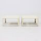 Lot de 2 tables empilables Demetrio 45 par Vico Magistretti pour Artemide 1960