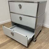 Caisson sur roulettes USM Haller en Gris Clair