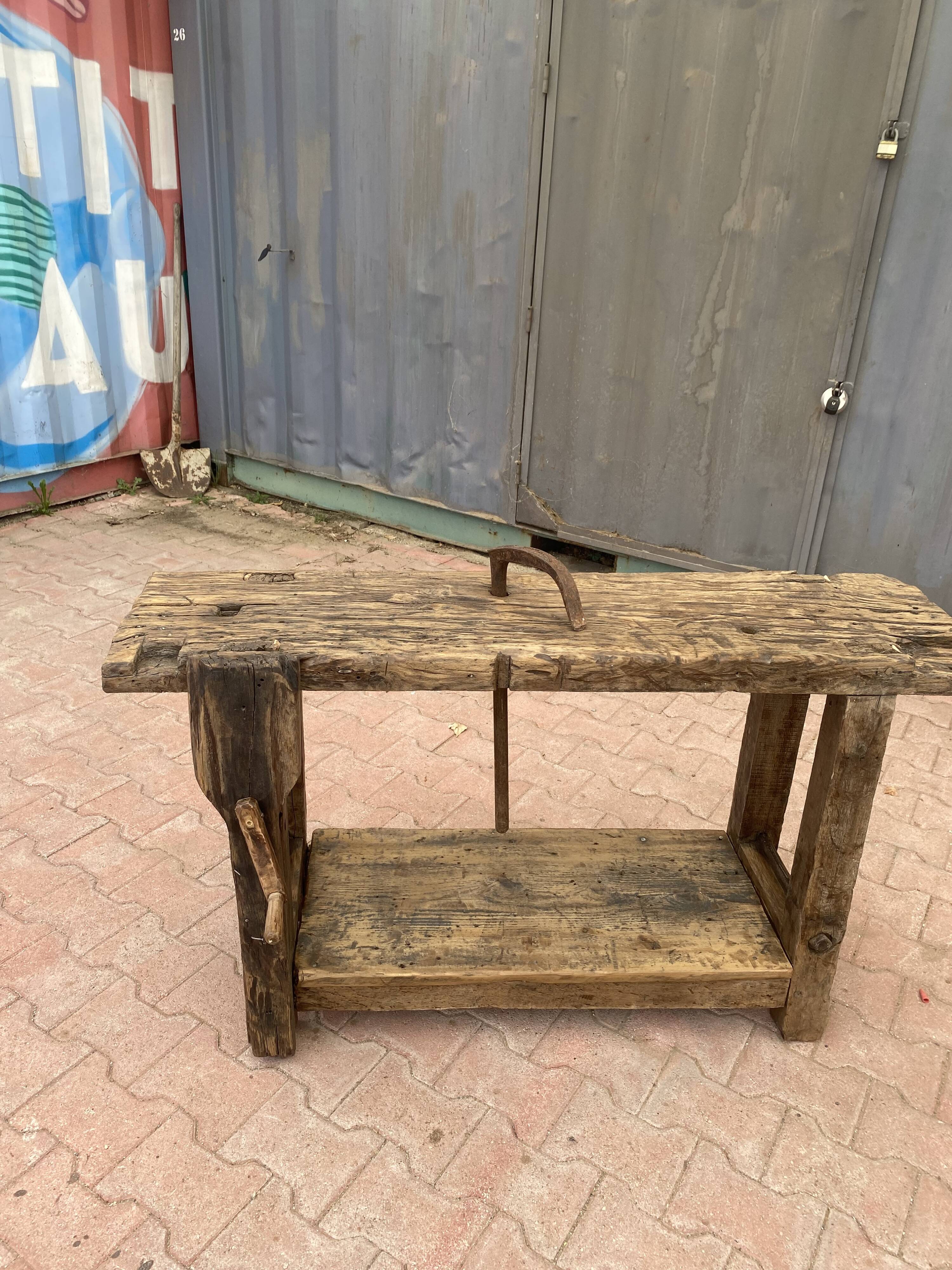 Old carpenter's workbench