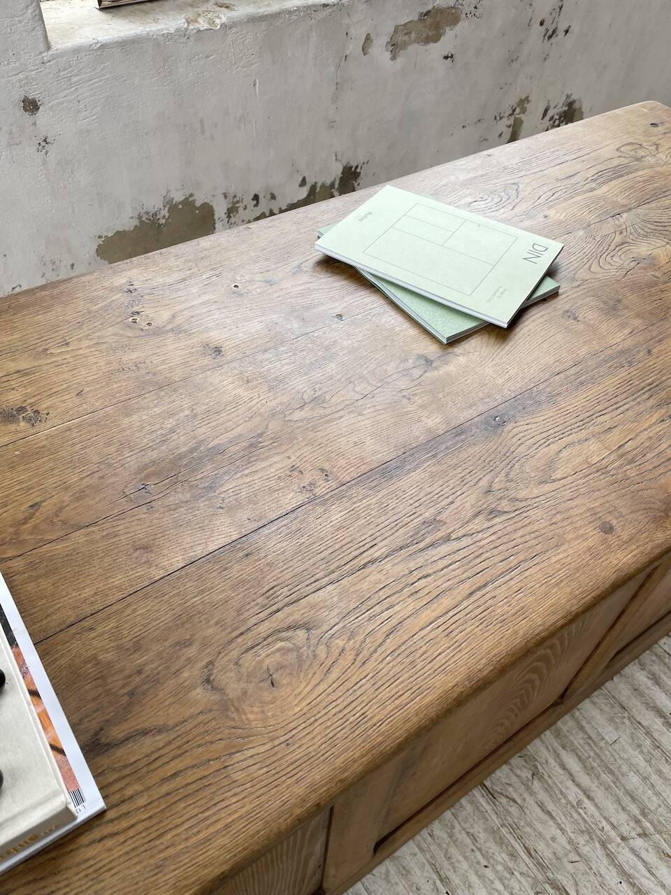 Oak and pine counter 1950