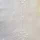 Drap plat brodé brodé 3,20x2,30 m