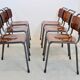 Chaise industrielle en contreplaqué 'TH-Delft' par WH Gispen