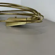 Large brass wall light in stilnovo style, 54 cm, italy, 1950s