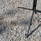 Vintage floor lamp from the 50s in metal and brass 4 flexible lights with tripod base