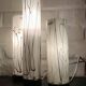 3 glass table lamps by Herstal, Denmark 1980