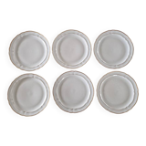 Bernardaud in Limoges - Series of 6 flat plates - Louis XV model
