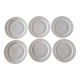 Bernardaud in Limoges - Series of 6 flat plates - Louis XV model