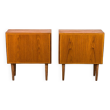 Set of 2 Danish Teak Nightstands from Omann Jun, 1960s