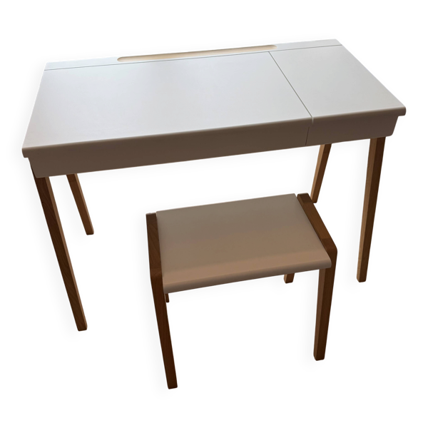Bureau + tabouret blanc Œuf NYC