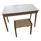 Desk + white Egg stool NYC