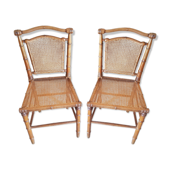 Chaises style bambou