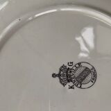 5 plates kg luneville France vintage 1970