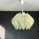 Transparent lucite acrylic hanging lamp by ME Marbach Leutchen Germany