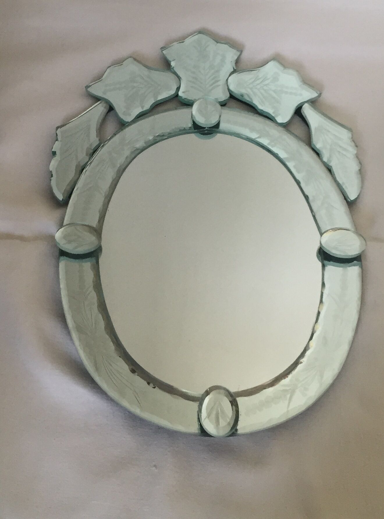 Ensemble de deux miroirs vénitiens 26x41cm