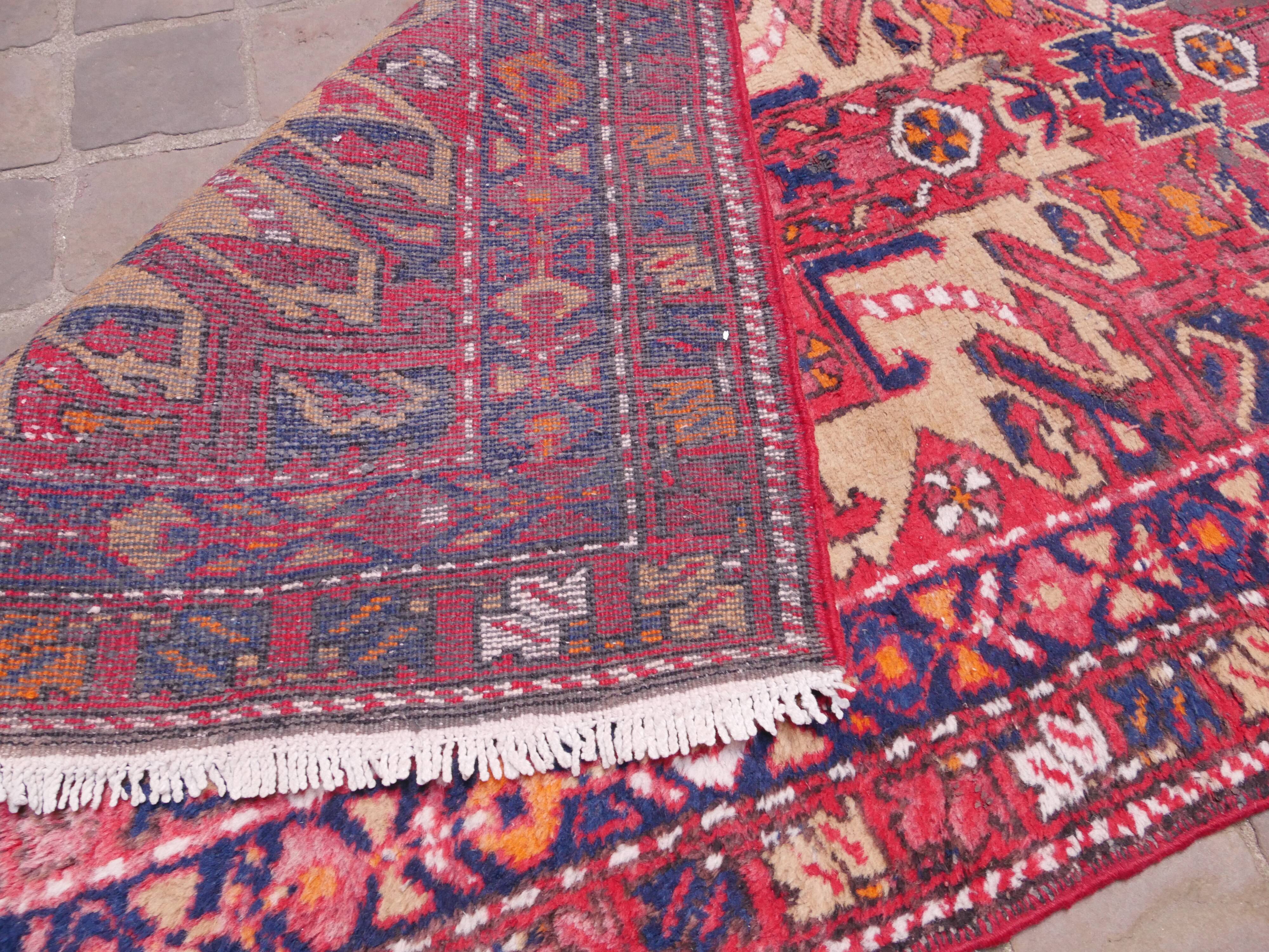 Handmade Oriental carpet of Persian corridor Hamadan