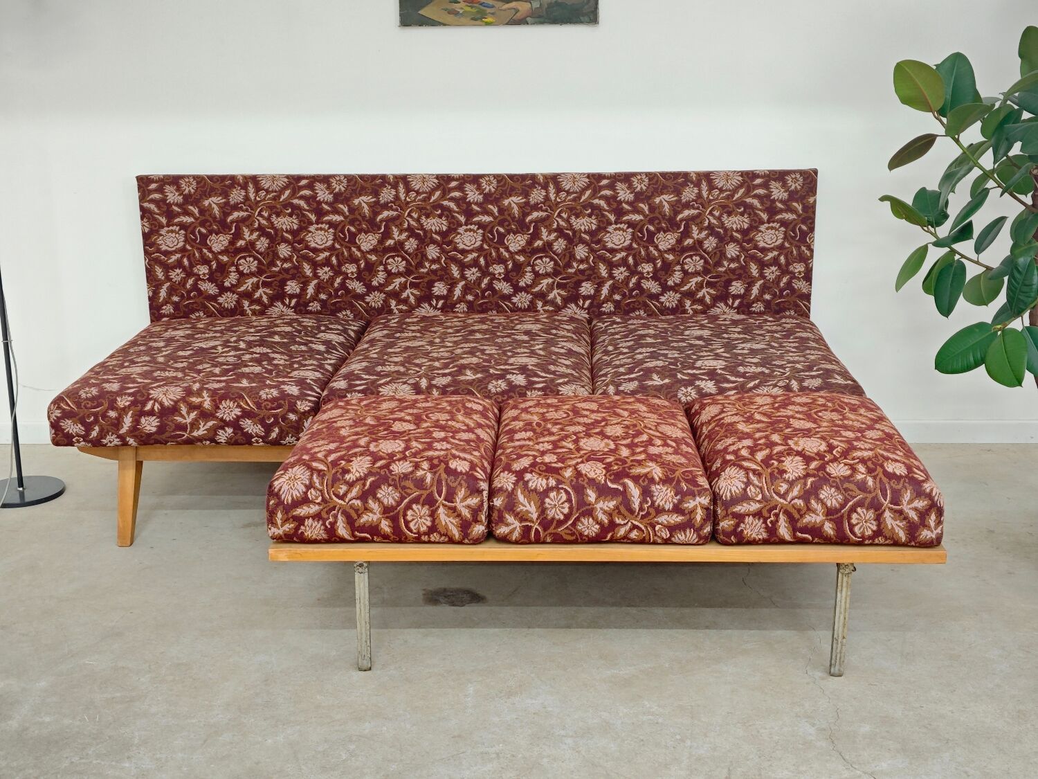 Daybed 55-17 bench by Frantisek Jirak for Tatra Pravenec 1960