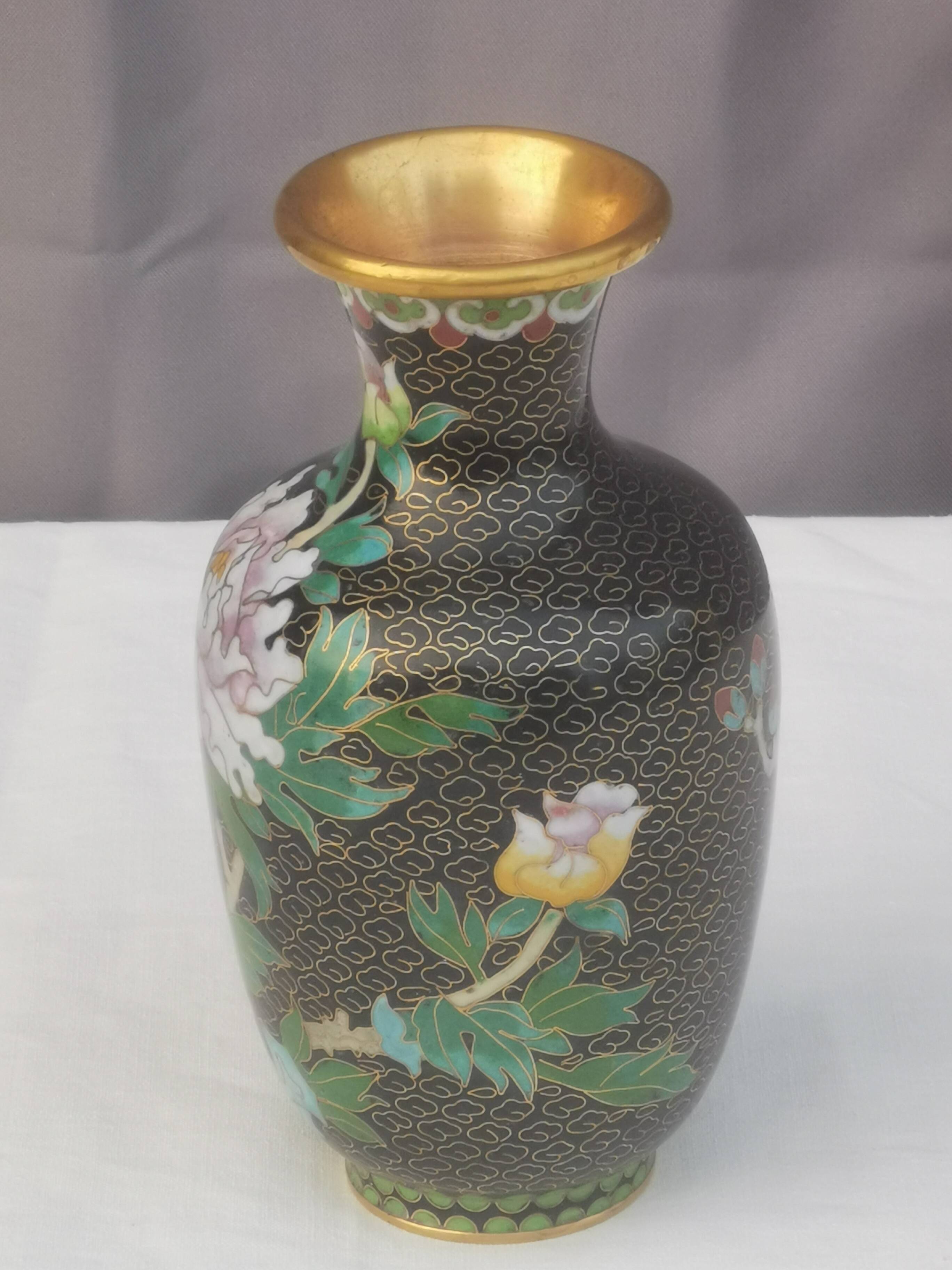 “Cloisonné” BRONZE ENAMEL VASE