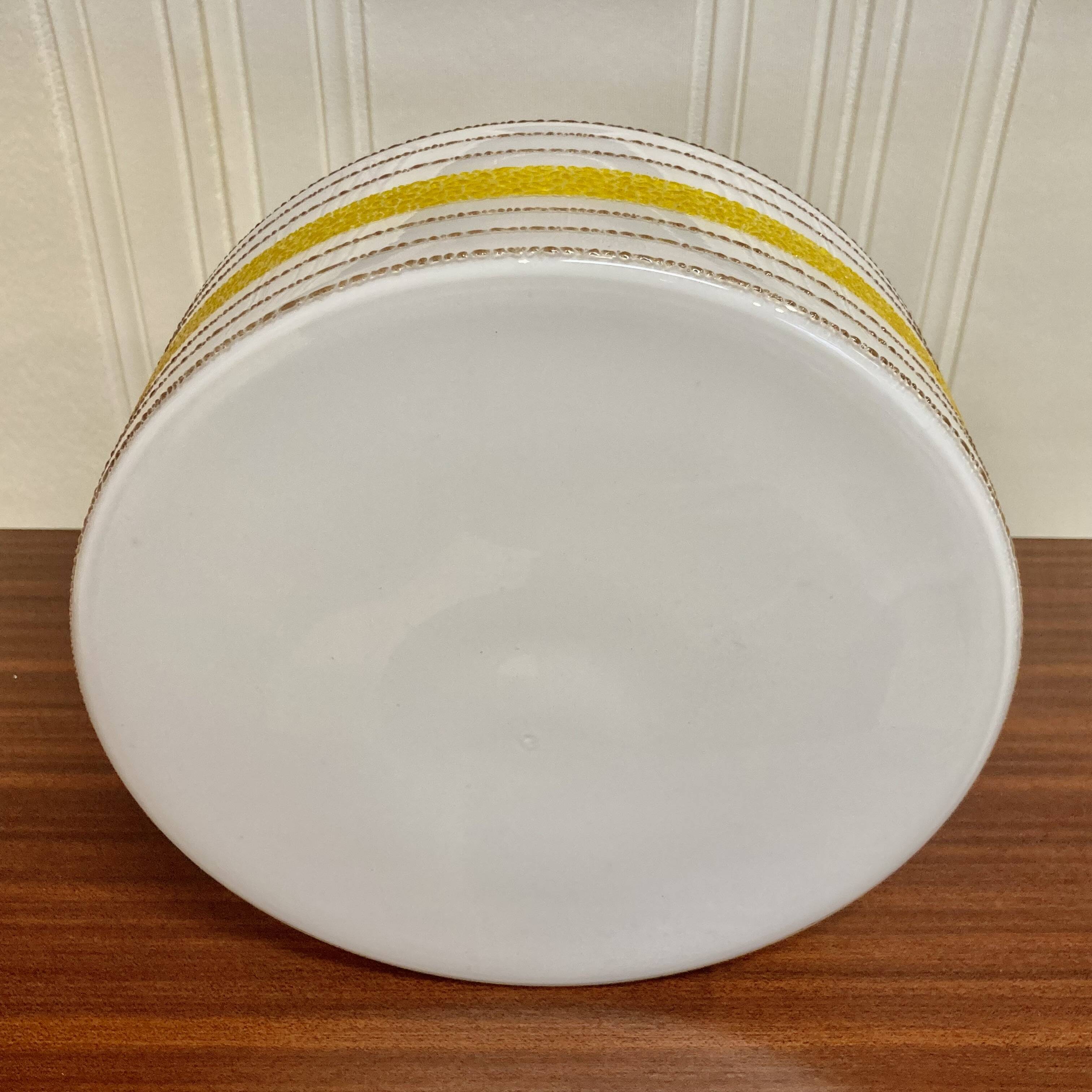 LARGE GLASS WALL LIGHT SCANDINAVIAN DESIGN 1950.