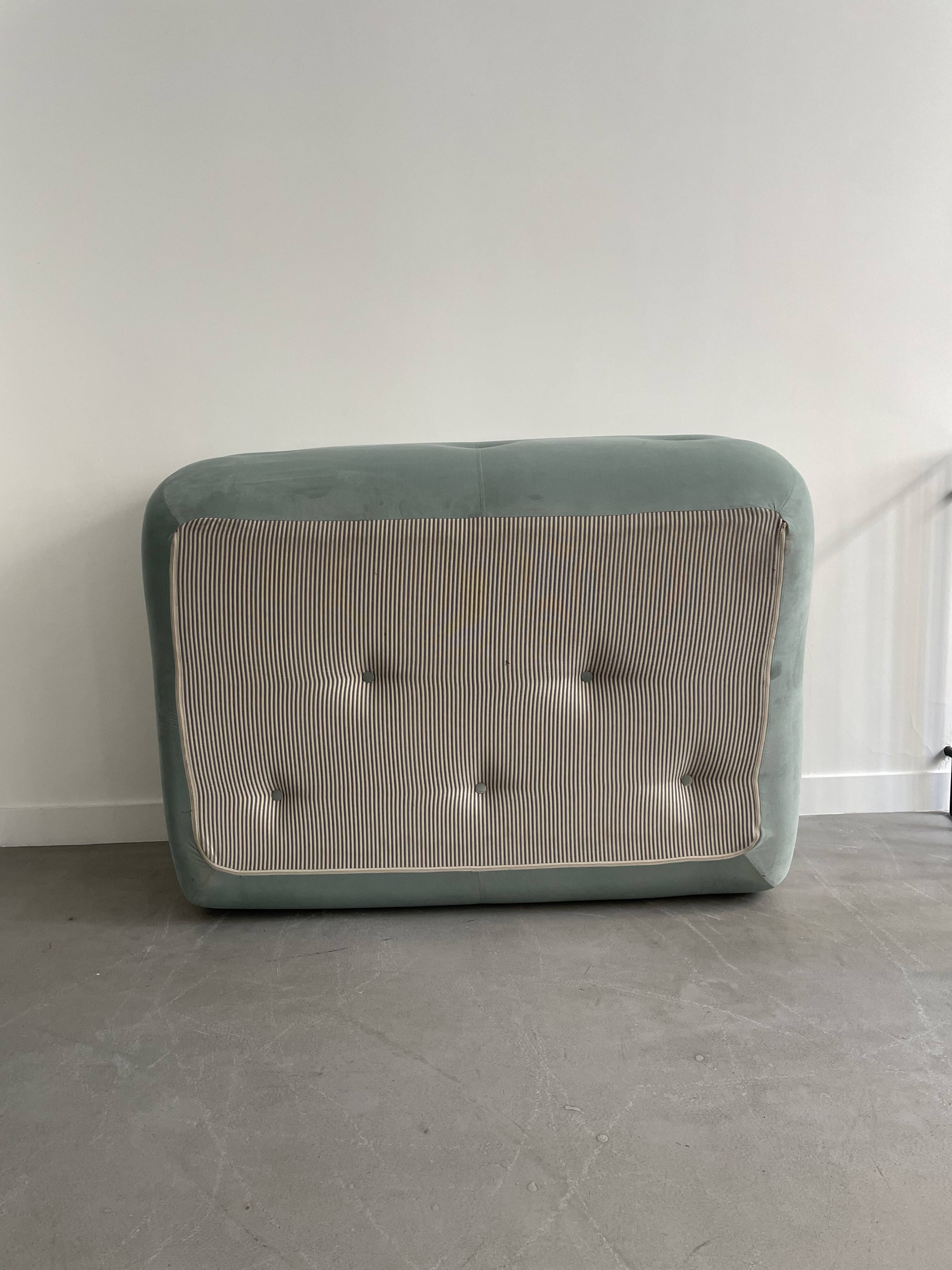 Kali green 2-seater sofa by Michel Ducaroy for Ligne Roset