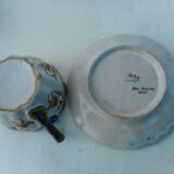 Two cups of earthenware "Rouen"