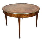 Louis XVI Style Speckled Mahogany Gueridon Table, 19th Century