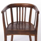 Vintage Armchair 1950s Germany, Beech Wood, Mid Century Accent Chair