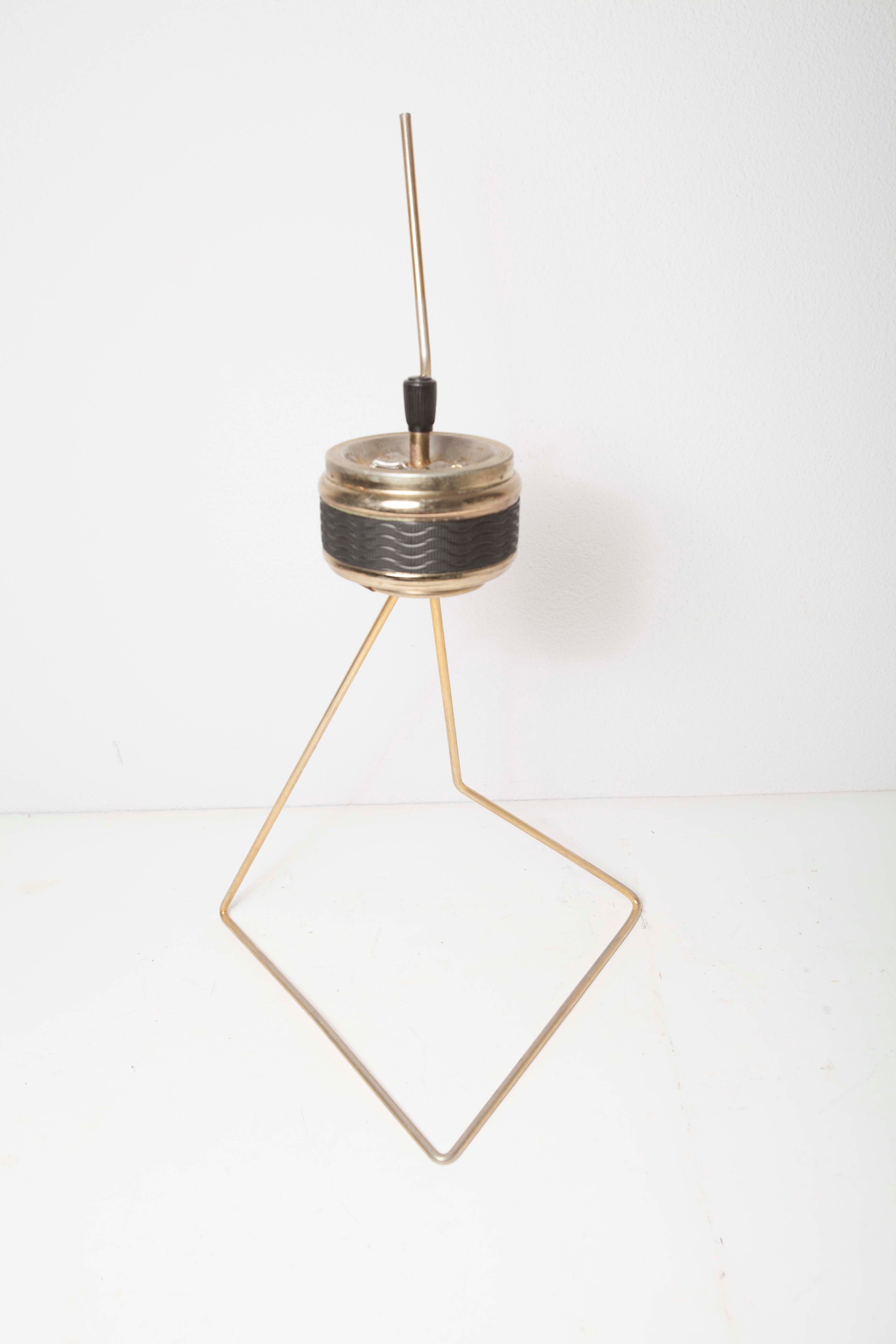 Ashtray on foot golden 60s