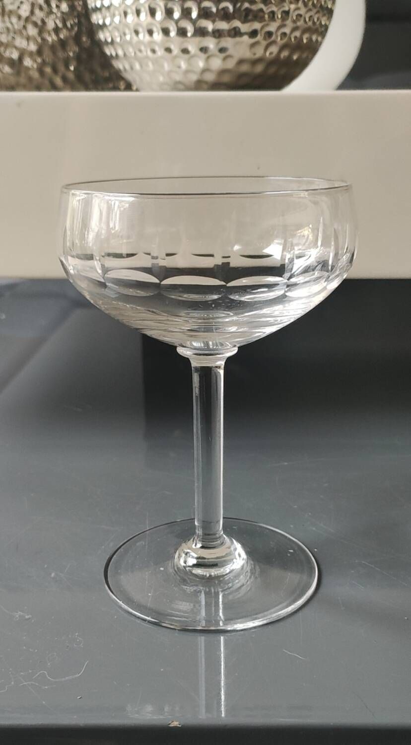 Lot of 4 x Champagne Coupes / Doyen Glassware. Art Deco 1930s.