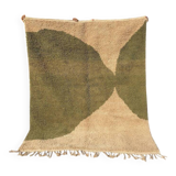 Tapis olive marocaine en laine 150cmx250cm