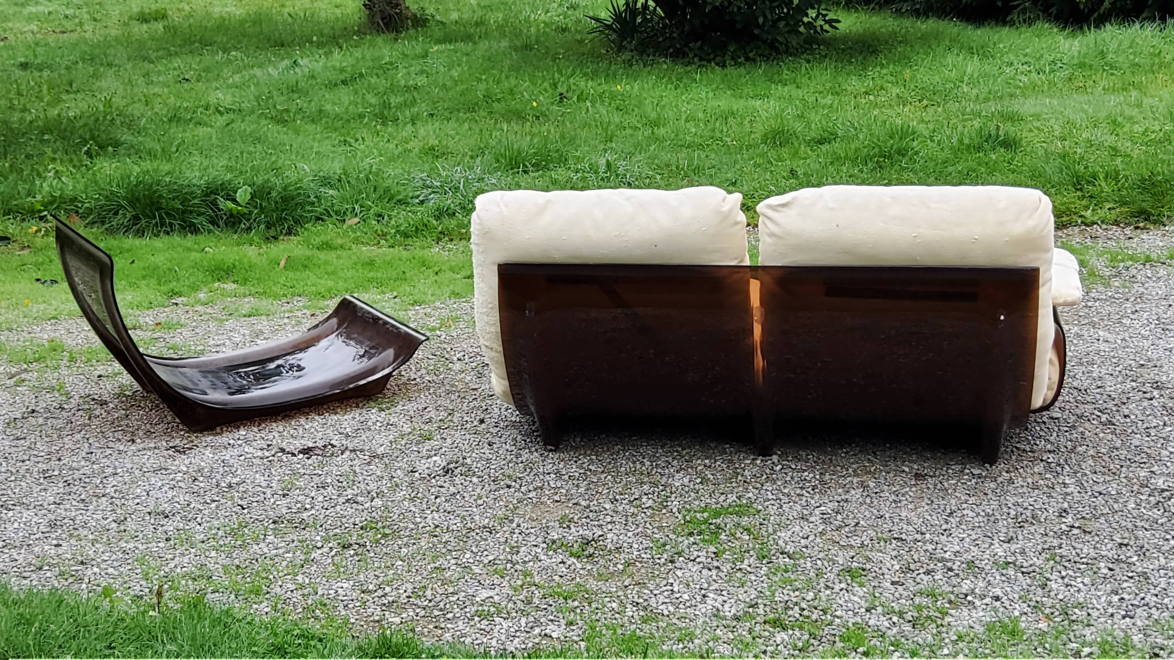 Michel Ducaroy Ligne Roset Marsala model designer sofa and 1970s armchair shell