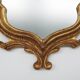 French rococo-baroque style Mirror in wood with gilded frame