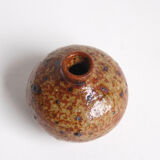 Vintage stoneware ball vase