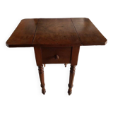 Work table with 2 flaps and 3 drawers