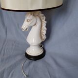 1970s ceramic horse lamp