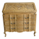 Antique oak secretary – light polished wood – Louis XV style