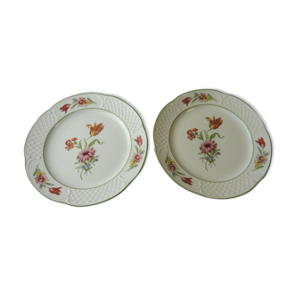 2 Old dessert plates