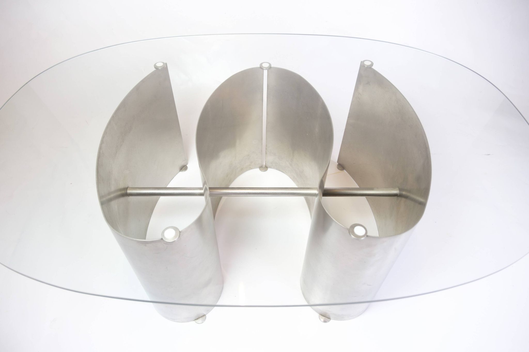 Unique Coffee Table With Glass Top By Jørgen Flemmer From 1980s