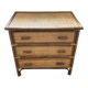 Vintage 1970s bamboo rattan 3-drawer chest of drawers.