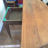 Half moon oak table