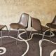 Lot de 4 chaises Helmut Starke année 1970