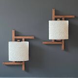 Pair of Scandinavian wall lights